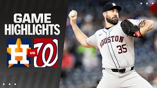 Astros vs. Nationals Game Highlights (4/19/24) | MLB Highlights