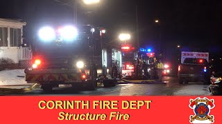 Structure Fire - Center St Corinth, NY