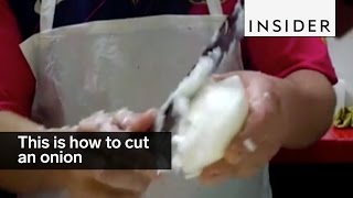 Now that's how you cut an onion