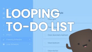 How to set up a looped repeating to-do list in Amazing Marvin