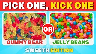 Pick One, Kick One: Sweet Showdown 🍬🍭 - Ultimate Candy \u0026 Dessert Challenge!