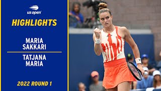 Tatjana Maria vs. Maria Sakkari Highlights | 2022 US Open Round 1