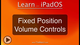 Switch to dynamic volume buttons with the iPad Fixed Volume control toggle in iOS 15.4 and later!