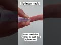 how to remove a splinter shorts splinter splinterhack