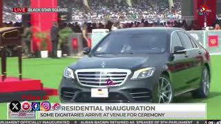 WATCH HOW PRESIDENT RUTO AND OTHER LEADERS ARRIVED AT BLACK STAR SQUARE FOR INAUGURATION CEREMONY!