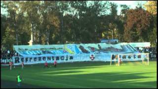 Olimpia Elbląg - OKS 1945 Olsztyn 1:1. Oprawa kibiców Olimpii.