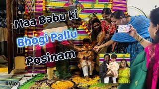 Maa Babu Ki Bhogi Pallu Posinam | Telugu Vlog #bhogipallu #bhogi #sankranthi #bhogipallufunction