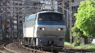 JR貨物 EF66-105(吹)牽引 空コキ6両 臨時貨物列車8868レ 横川～広島 2011.4