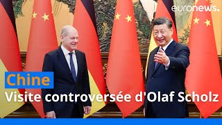 Visite très controversée en Chine du chancelier Scholz