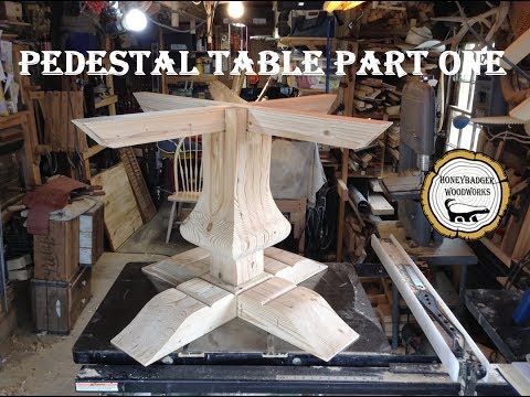 Woodworking : Pedestal Kitchen Table // How-to Part 1 Woodworking : Pedestal Kitchen Table // How-to Part 1