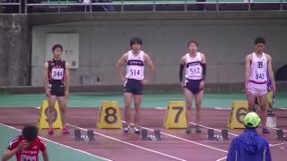 第78回石川県陸上競技選手権大会男子１００ｍ準決勝２組