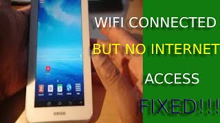 My wifi is connected but no internet access | FIXED for all Android phones and tablets