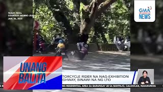 Lisensiya ng motorcycle rider na nag-exhibition sa Marilaque Highway... | Unang Balita