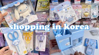shopping in korea vlog 🇰🇷 stationery haul at Artbox 🩵 i buy only cinnamoroll 산리오