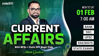 Current Affairs Today | 01 February Current Affairs 2025 | Daily Current Affairs By Ashish Gautam