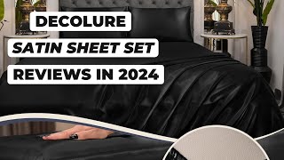 Decolure Satin Sheet Set Review | Sleeping Mattress