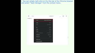 Open the Chromebook Task Manager via the Chrome Browser