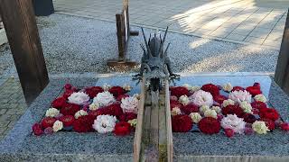 川越八幡宮の花手水