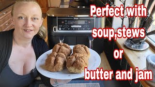 Ninja Air Fryer Irish Soda Bread buns/rolls | Air Fryer Soda Bread