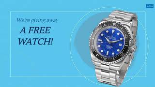 Oceaneva Free Watch Giveaway Every 30 days