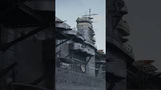 巨大空母「赤城」を下から見る動画　Japanese aircraft carrier Akagi