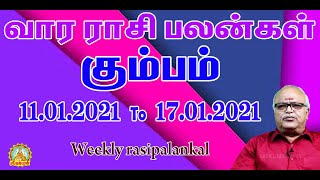 vara rasipalankal /Kumbam/கும்பம் / வார ராசி பலன்கள்/11.01.2021 TO 17.01.2021/Sri kuberun tv!