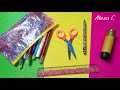 ★ diy decora tus Útiles escolares con glitter o purpurina diamantina vuelta a clases ★