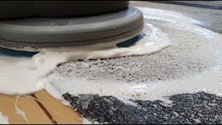 I washing a heavily soiled rug. The effect will satisfy the most demanding, watch it to the end.