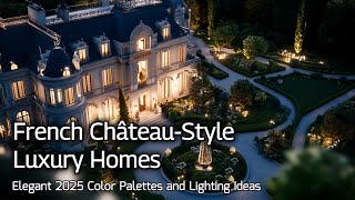 Elegant 2025 Color Palettes and Lighting Ideas for French Chateau-Style Luxury Homes