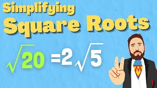SIMPLIFYING Square Roots Using Perfect Squares | Maths Lesson
