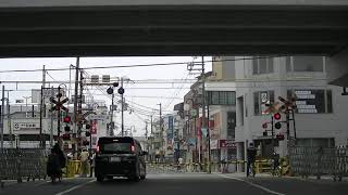 00933　南海電鉄浜寺公園4号踏切　南海本線羽衣駅の近くの北側の踏切