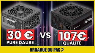 Alim PC chere vs alimentation pas chere = ARNAQUE ?