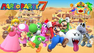 Mario Party 7 - Peach & Toadette vs Yoshi & Birdo vs Mario & Luigi vs Boo & Dry Bones - Pyramid Park