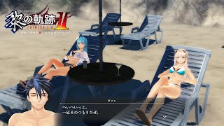 【黎の軌跡Ⅱ（くろのきせき2）】ビーチにて：エレイン・リゼット【kuro no kiseki Ⅱ】