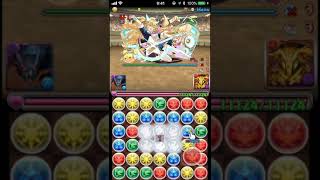 【パズドラ】4月のクエストのチャレ６に落ちコン無し4秒パズルで挑戦！