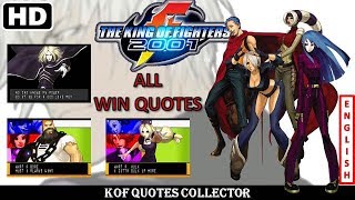 The King of Fighters 2001 - All Win Quotes (English) PS2