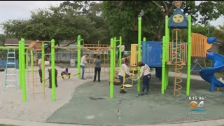 Police, community come together to give Brownsville park a much needed makeover