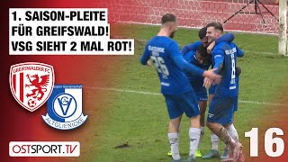 1. Saisonpleite für Greifswald! VSG sieht 2 Mal ROT: GFC - Altglienicke | Regionalliga Nordost