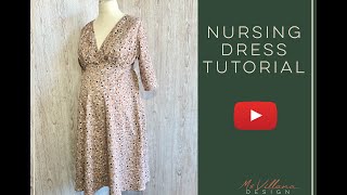 NURSING DRESS SEWING TUTORIAL, breastfeeding dress