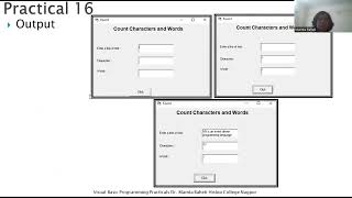 Visual Basic Practical 16