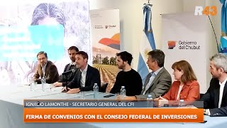 FIRMA DE CONVENIOS CON EL CONSEJO FEDERAL DE INVERSIONES