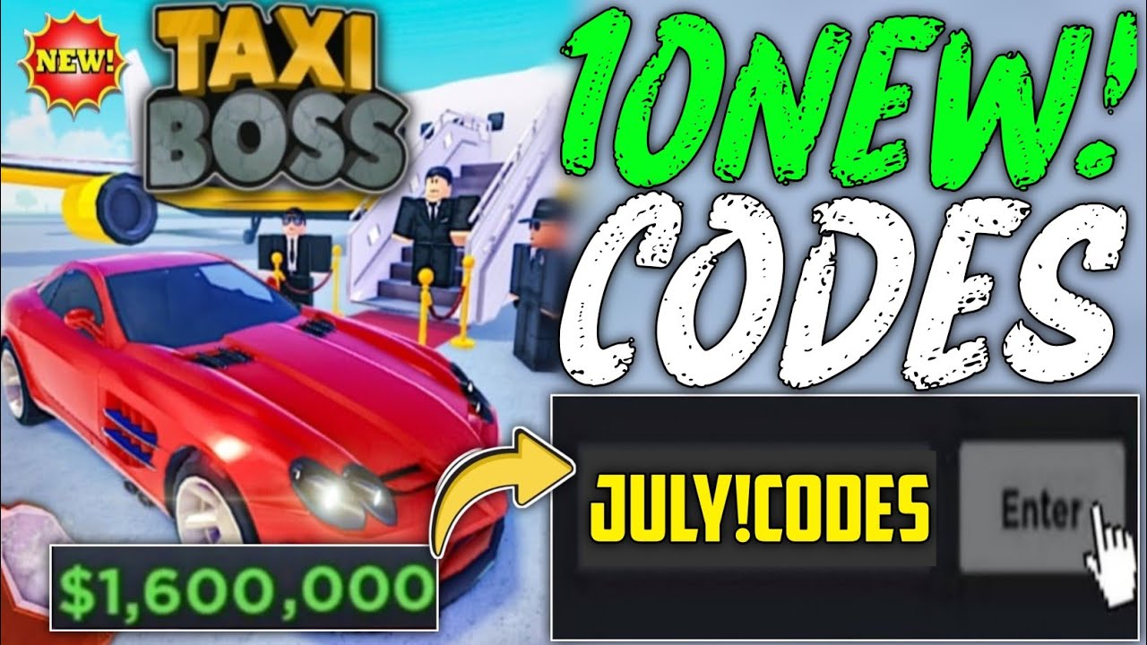 UPDATE 👻TAXI BOSS CODES IN JULY 2024 | TAXI BOSS CODES 2024 | TAXI BOSS ...