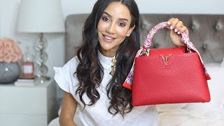 LOUIS VUITTON CAPUCINES | Whats In My Bag \u0026 Full Review | Tamara Kalinic