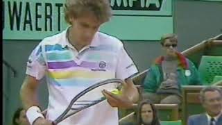 Andrej Chesnokov vs. Mats Wilander French Open 1989 Quarterfinal