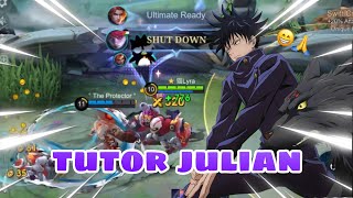 JULIAN [Megumi Fushiguro] TUTOR (FAIL) GAMEPLAY😁🙏 MOBILE LEGENDS BANG BANG - INDONESIA