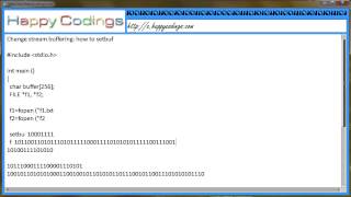 Change stream buffering how to setbuf c code example