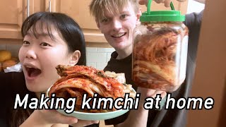 Cooking vlog: Making kimchi 미국에서 김장하기