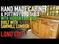 Ultimate DIY Outdoor Storage Cabinet: Workbench & Secret Tool Tray from Sawmill Lumber!