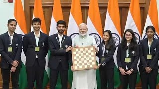 PM MODI INTERACTIONS WITH ALL CHESS PLAYERS