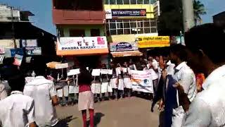 Smart students of NSS vellanad rocked on flash mob